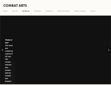 Tablet Screenshot of combatartssd.org
